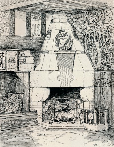 Een hoekhaard, c1895, 1896 door Mackay Hugh Baillie Scott