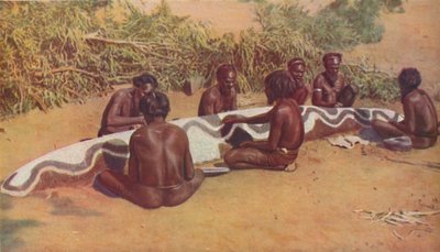 Totemistisch ritueel onder de Australische zwarten, ca. 1935 door Macmillan Publishers