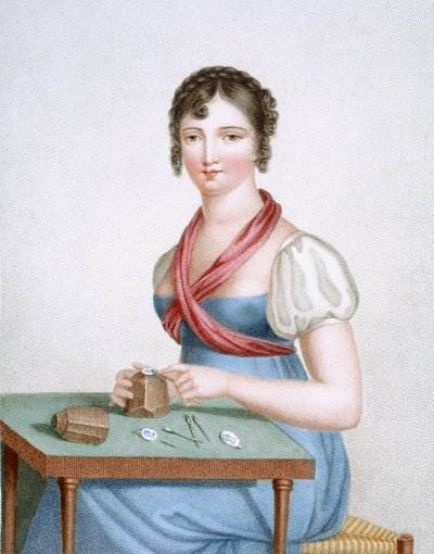 De Prentmaker, gegraveerd door Augrand, c.1816 door Madame G. Busset Dubruste
