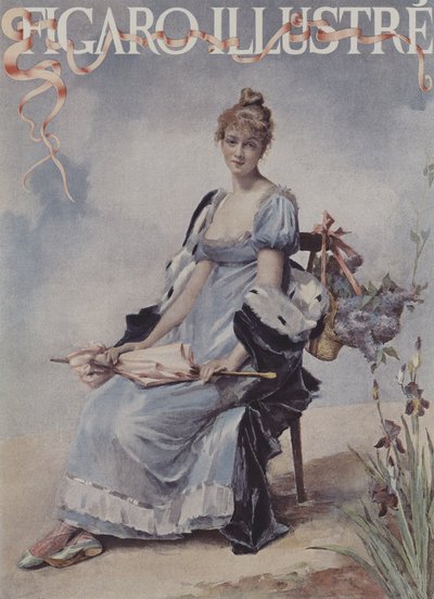 Meibloemen. Omslag van Le Figaro Illustre, mei 1894 door Madeleine Lemaire