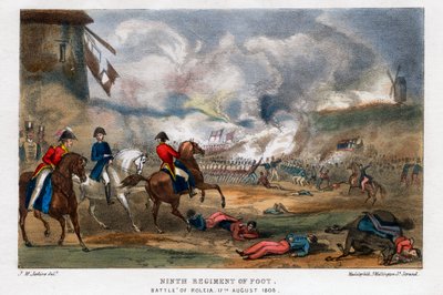 Negende Regiment Voetvolk, Slag bij Roleia, Portugal, 17 augustus 1808 door Madeley