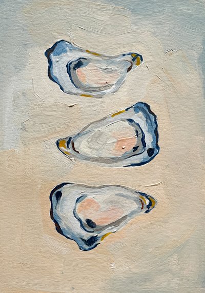 Kustblauwe oesters door Madison Phipps