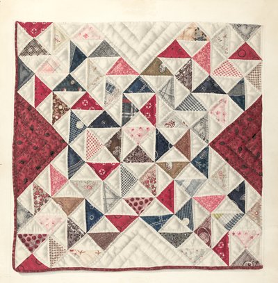 Patchwork quilt door Mae A. Clarke