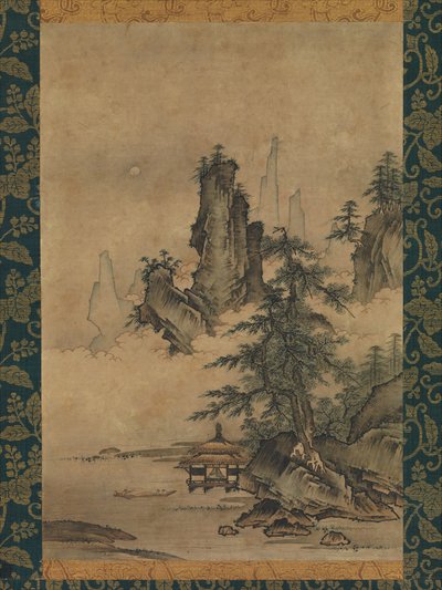 Landschap, 16e eeuw door Maejima Soyu