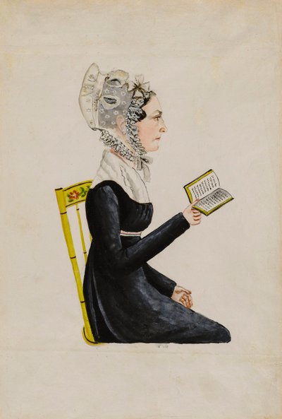 Portret van Elizabeth Sweitzer Musser door Maentel, Jacob