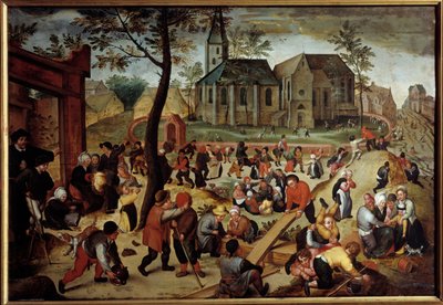 Kinderspelen door Maerten van Cleve