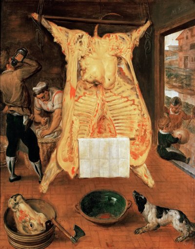 Het geslachte os door Maerten van Cleve