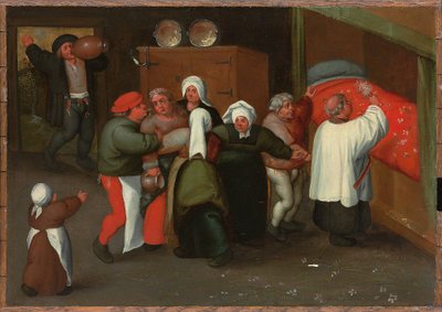 De zegening van het huwelijk door Maerten van Cleve