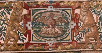 Verhaal van Gideon. De Israëlieten geven hun deel van de buit aan Gideon door Maerten van Heemskerck