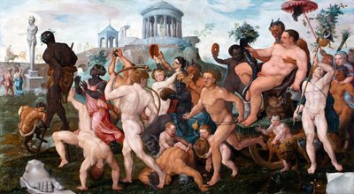 De triomfantelijke processie van Bacchus door Maerten van Heemskerck
