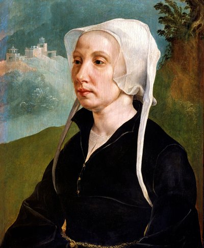 Portret van een vrouw, ca 1540 door Maerten van Heemskerck