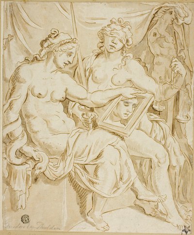 Voorzichtigheid en rechtvaardigheid door Maerten van Heemskerck