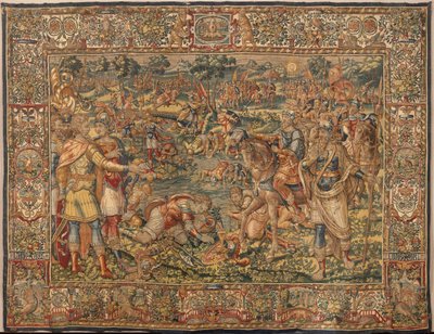Verhaal van Gideon, eind 16e eeuw (zijde en wol) door Maerten van Heemskerck