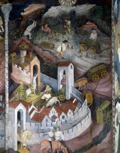 Maand december, Cyclus van de Maanden door Maestro (attr. to) Venceslao