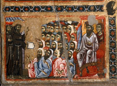 Geschiedenis van het leven van Sint Franciscus van het altaarstuk van San Francesco d