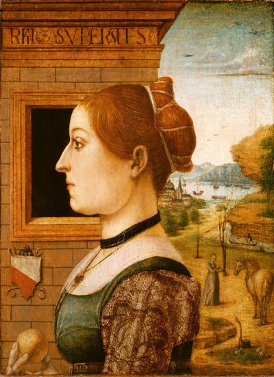 Portret van een vrouw, mogelijk Ginevra d