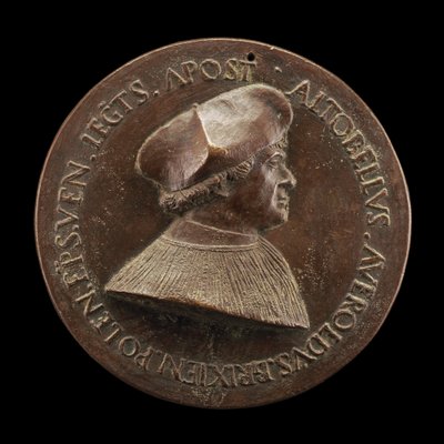 Altobello Averoldo van Brescia, overleden 1531, Bisschop van Pola, Apostolisch Legaat [voorzijde], 1520s door Maffeo Olivieri