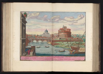 Engelenburcht, Sint-Pietersbasiliek en de rivier de Tiber door Maffeus Urbanus de