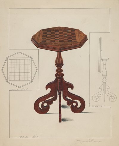 Checker-board Tafel-kantel Top, ca. 1936 door Magnus S. Fossum