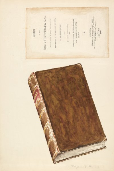 Oud Boek, Leven van Wesley, ca. 1936 door Magnus S. Fossum