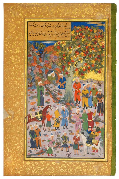 Bezoek aan een Derwisj, 1560-61 door Mahmud Muzahhib