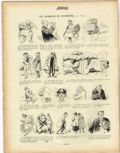 La Baionnette, Satirisch in kleuren door Henri Maigrot