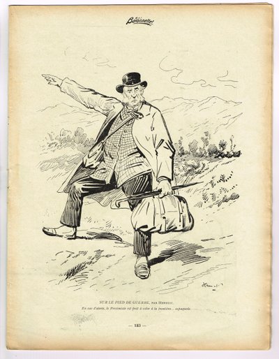 La Baionnette, Satirisch in Kleuren door Henri Maigrot