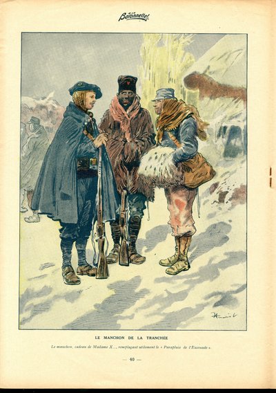 La Baionnette, Satirisch in Kleuren door Henri Maigrot