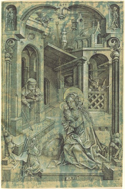 De Geboorte van Christus door Mair von Landshut