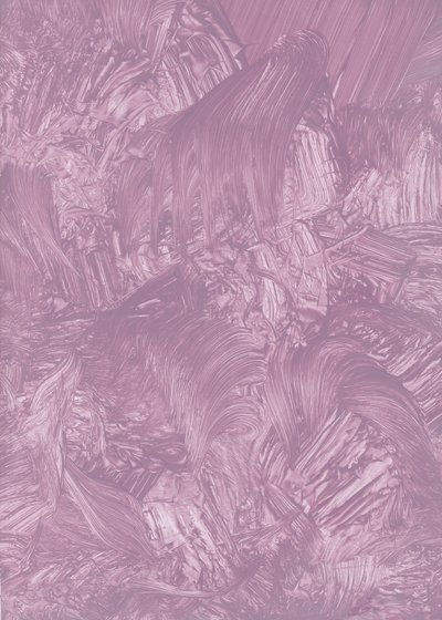 Mauve abstracte krullen door Maira Ribena