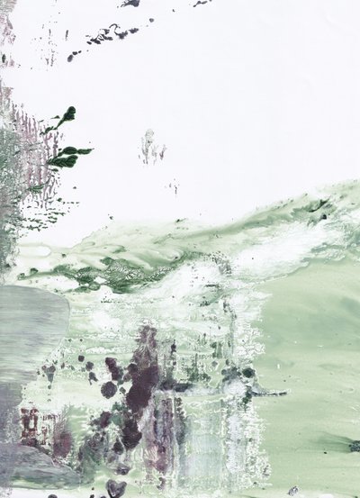 Gedempt groen, abstract door Maira Ribena