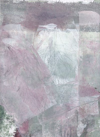 Zacht gedempt blad, abstract door Maira Ribena