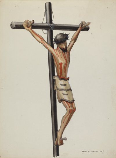 Bulto, Kruisbeeld, c. 1937 door Majel G. Claflin