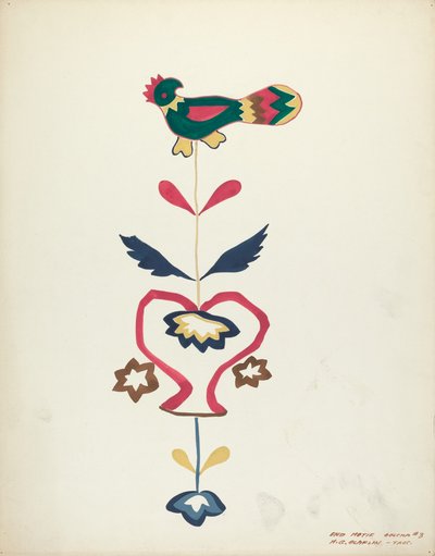 Ontwerp uit een voorgesteld portfolio door Majel G. Claflin