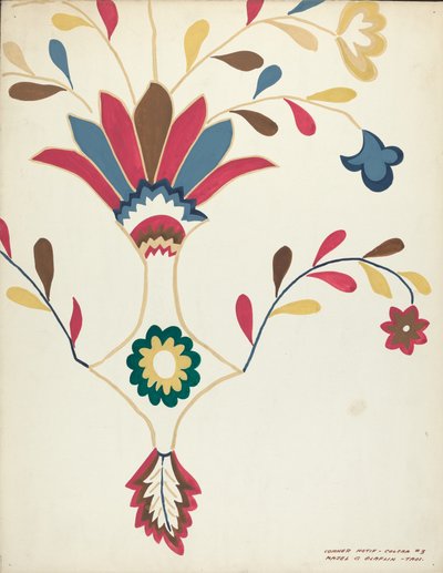 Ontwerp uit een voorgesteld portfolio, 1935-1942 door Majel G. Claflin