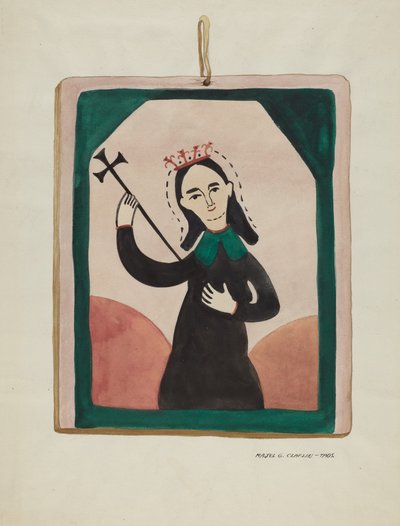 Retablo Maagd door Majel G. Claflin