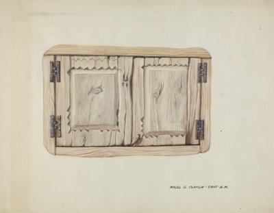 Twee Muurdeuren, ca. 1937 door Majel G. Claflin