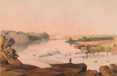 Watervallen van de Rio Salado, 1857-1859 door Major and Knapp Sarony