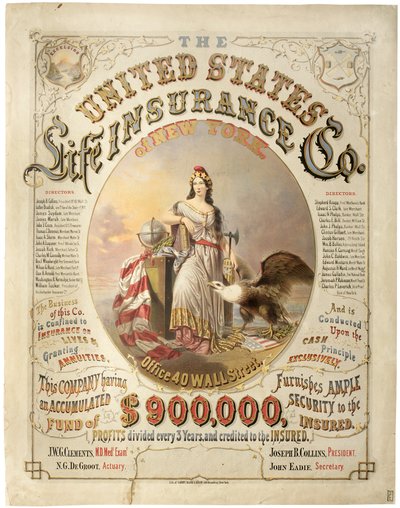 United States Life Insurance Co. van New York door Major and Knapp Sarony