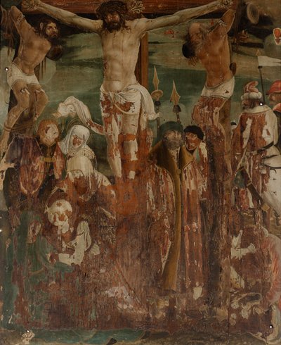 Kruisiging van Christus door Maler der Donauschule
