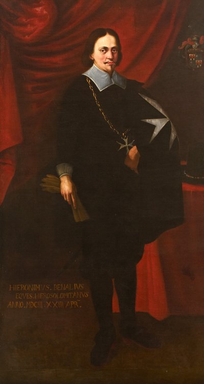 Heironimus Benalius-Girolamo Benaglio van Bergamo, 1603 door Maltese School