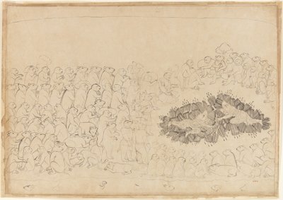 Rama en Lakshmana overweldigd door pijlen: Folio uit de belegering van Lanka-serie door Manaku