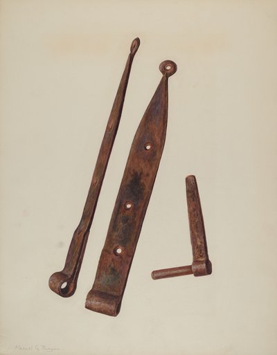 Scharnieren en Bout, ca. 1939 door Manuel G. Runyan