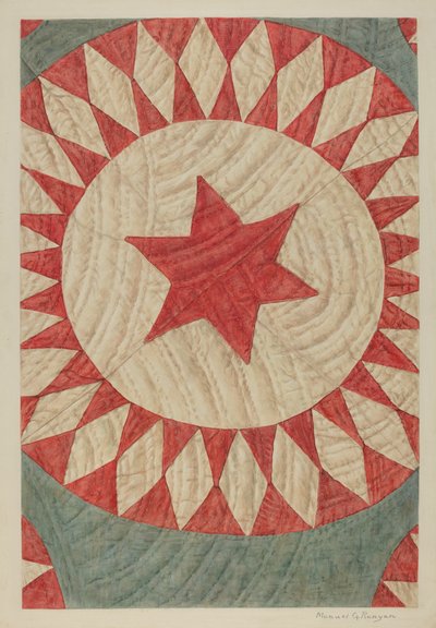 Ster & ring quilt door Manuel G. Runyan