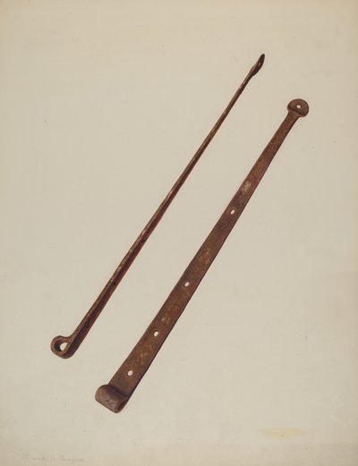 Strap Scharnieren, ca. 1939 door Manuel G. Runyan