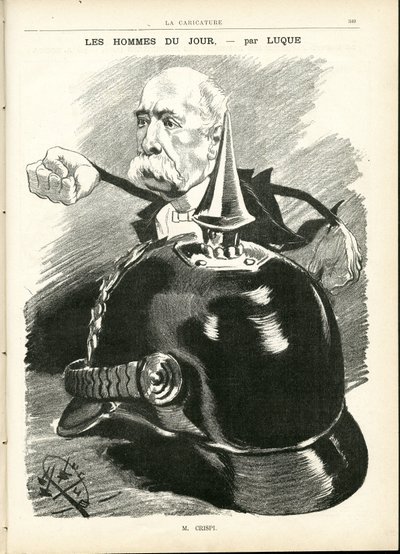 Illustratie door Manuel Luque (1854-1919) in La Caricature (1880) door Manuel Luque