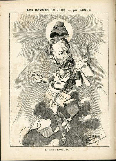 Illustratie door Manuel Luque (1854-1919) in La Caricature (1880) door Manuel Luque