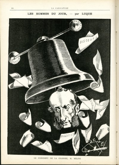 Illustratie van Manuel Luque in La Caricature (1880) door Manuel Luque