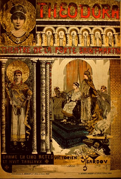 Theatre De La Porte Saint Martin Poster door Manuel Orazi