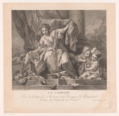 Allegorie op de komedie door Manuel Salvador Carmona